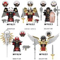 New movie cartoon character building blocks cartoon action doll model war angel extraordinary warrior mini doll model toy gift