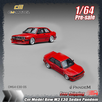 Cm Model 1:64 Scale Bnw M3 E30 Sedan Pandem Rocket Bunny Wide Body Modified Alloy Diecast Car Model Collection Enthusiasts Gifts