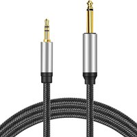 1/4 Inch TS To 1/8 Inch TRS Cable 6.5mm Male To 3.5 mm Male Stereo Interconnect Adapter Cable Mono To Stereo Patch Cord