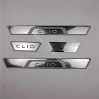 Car Accessories for Renault CLIO IV V CLIO 4 5 RS 2014~2024 Stainless Door Sill Scuff Plate Trim Kick Pedal Protectors Trim