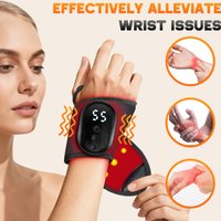 Electric Wrist Massager Vibration Wrist Wrap Machine Carpal Tunnel Brace Rechargeable Wristband for Hand Fascia Muscle Relax