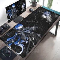 Genshin Impact Flins Mousepads Computer Gaming Lock Edge Laptop PC office accessorie Desk Mat Rubber Keyboard overlock Mouse Pad