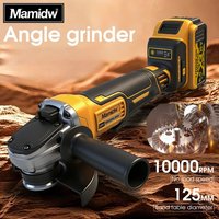 Mamidw 20V Bezszczotkowa Bezprzewodowa Szlifierka Kątowa, Akumulatorowa, Litowo-Jonowa, Elektryczna Maszyna do Szlifowania i Cięcia Metalu, Drewna, Kamienia, Polerowania, Usuwania Rdzy, Narzędzia