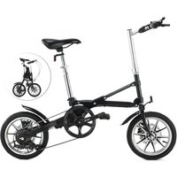 AliExpress 14 Inch One Second Folding Bicycle Ultra Light Small Adult Student Variable Speed Bicycle To Go To School To Work Scooter 2023