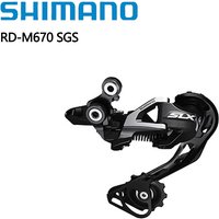 Shimano SLX RD-M670 SGS 10s Long Cage Rear Derailleur Black SHADOW RD For Mountain Bike MTB Bicycle