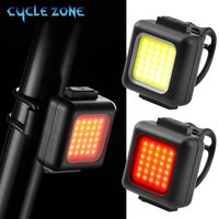 Bicycle Light Set Type-C Charging Headlight Taillights Easy to Install 3 Lighting Modes MTB Bike Front Rear Light Warning Set