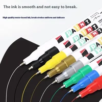 8 Color 0.7mm Ultra-fine Needle Tube Paint Pen, Strongly Covering Paint Pen, Can Be Used on Wood, Metal, Cloth Other Materials