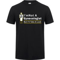 New I'm Not A Gynecologist But I'll Take A Look T Shirt Summer Short Sleeve Funny Doctor T-shirts Men Tshirt Tops 2026 Men Tee