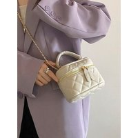 Fashion Mini Quilted Plaid Women's Crossbody Bag Elegant Designer Handbag High Quality PU Leather Shoulder Bag Chain Square Bag