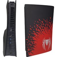 PS5 slim host silicone protective shell, thin protective cover, suitable for DualSense 5, slim spider version