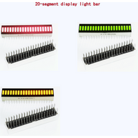 10PCS 50.5*10*8mm Ultra Bright LED Display Green/Red/Yellow 20 Segment Bar Graph Chart for Mobile Charging Bar-Graph Module DIY