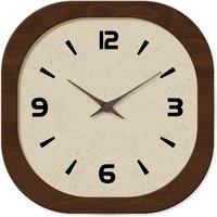 Francuski, retro, kremowy, porcelanowy zegar ścienny w kwadratowym kształcie, z prostym wzorem, drewniany, idealny do salonu, sypialni, kuchni, jako element dekoracyjny w domu, cichy zegar kwarcowy,