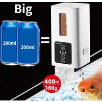 400ml Aquarium Automatische Feeder Aquarium Intelligente Timing High-capacity Fish Feeder Big Fish Feeder turtle feeding trough