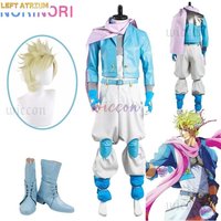 JoJo Adventure Part 2: Battle Tendency Caesar Cosplay Costume Anthonio Zeppeli Coat Pants Shoes Halloween Carnival Suit