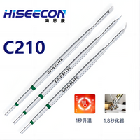 HISEECON C210 Soldering Iron Tips for JBC C210 T26D Welding Table Handle Fast Heating Tip 002 020 018 For Phone Repair