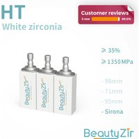 5 Pieces Beautyzir Ht White Zirconia Sirona Dental Zirconia Blocks High Strength