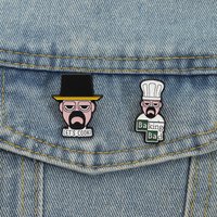 Baking Bad Cook Enamel Pins Custom TV Character Chemistry Teacher Brooches Lapel Badges Jewelry Gift for Fans Friends