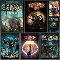 Classic Sci-Fi Game B-BioShocks Poster Versatile HD Waterproof Wall Art Self-Adhesive Decor for Any Space Ideal Gift