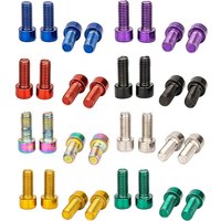 4Pcs Bicycles Water Bottle Cages Screws 5x12mm Stainless Steel Hexagon Head Bolts Screws Bottle Cage Bolts Holder Screws