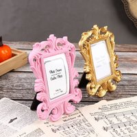 Mini Square Wedding Photo Frame Photo Prop Wedding Home Decor Retro Photo Frame Resin Decorative Photo Frame