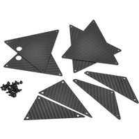 Carbon Fiber Tube Chassis Side Inner Panels for Traxxas UDR Upgrade Parts