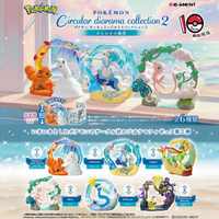 Re-Ment Origina Pokemon Best of the best Circular diorama collection2 Moments of glittering Anime Figure Model Toy Birthday Gift