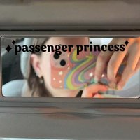 Passenger Princess Car Mirror Sticker 1 piece - Car sticker suitable for all vehicles