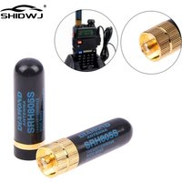 1Pcs SMA-M/SMA-F Dual Band Antenna UHF+VHF SRH805S Walkie Talkie for Baofeng/YAESU