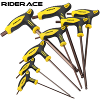 Bicycle Hex Key Allen Wrench T-Shaped Extended Plastic Handle With Double Ends hexagon Screwdriver For T25 2.5/3/4/5/6/8/10mm