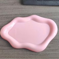 Ins Plastic Jewelry Tray Mini Cloud Shape Jewelry Display Plate Storage Plate Watches/Keys Storage