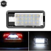 2PCS Auto Canbus Car LED Number License Plate Light 12V For Audi A3 S3 A4 S4 C6 A8 S8 Direct Replacement Rear License Light Bulb