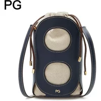PG Lady Retro Hollowed Out Drawstring Shoulder Bag High End Fashionable Daily Commuting Crossbody Bag