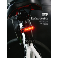 AliExpress NONE Front and Rear Lamp Bike Lighting Bicycle Light LED Headlight Taillight Recharged Cycling Light Green Red White Light