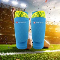 1Pair Breathable Nylon Shin Pads Holder 1Pair Football Leg Guard Sleeves for Boys Men Sports Safety Soccer Protector