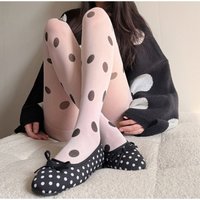 Spring Ins Women's Polka Dot Stockings Sweet And Trendy Spicy Girls Sexy Printed Thin Pantyhose Jk Skirt Accessories Stockings