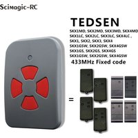 TEDSEN Teletaster BERNER Garage Door Remote Control ELKA SKX1MD SKX2MD SKX3MD SKX4MD 433MHz Fixed Code Gate Opener