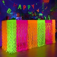 Dark Night Party Supplies Neon Fluorescent Party Decorations