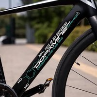 AliExpress NONE 2-piece road bike dopamine molecule riding frame sticker - long scratch covering motorcycle sticker, helmet bike sticker