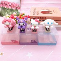 Cartoon Sanrio Kuromi Hello Kitty Stapler Cute Three-Dimensional Melody Test Paper Binding Machine Melody Stationery Kids Gift
