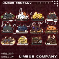 Limbus Company KeyChain Women DonQuixote Key Chain for Men Gregor Key Ring Hong Lu Acrylic Keyring Meursault Pendant Cos Gift