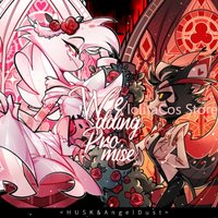 Hazbin Hotel Angel Dust Husk Wedding Series Anime Postcard Oval Metal Badge Acrylic Standee Ornament Standing Sign Figure Gift