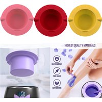 Silicone Bowls Hair Removal Wax Replacement Pot Bowls Wax Warmer Thickening Heat-resistant Hair Removal Reusable Waxing Pot Bowl