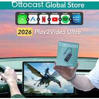Ottocast Play2Video Ultra AI Box Adapter Carplay Android Auto WiFi6 Odtwarzacz Multimedialny YouTube Netflix Dual WiFi Instalacja Aplikacji dla Audi