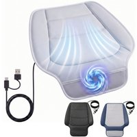 Summer Cooling Car Seat Cushion Auto Ventilated USB Seat Pad 5V USB-C Breathable Mesh Fan Cool Ventilation Seat for Truck SUV
