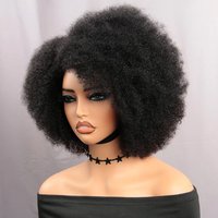 13x5x2 Side T Part Lace Wigs Afro Kinky Curly Short Bob Wig Human Hair Wigs 14 Inch Short Curly Afro Wigs for Woman 250 Density