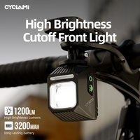 CYCLAMI Bicycle Light Headlights Bike Hanging Front Lamp Night Riding MTB Road Flashlight Cycling Accessories