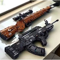 Building Blocks Gun 98k Sniper Rifle Type 95 Assault Rifle Military Bricks Boys DIY Assembly Toy Christmas Birthday Gifts
