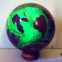 Natural Stone Fluorescence Agate Crystal Ball Gemstone Sphere Feng Shui Meditation Witchcraft Energy Heal Crystals Home Deco