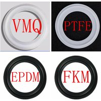 5pcs 1/2" 3/4" 1" 1.5" 2" 2.5" 3" 3.5" 4" Tri Clamp Sanitary PTFE EPDM FKM Silicone Seal Gasket Strip Homebrew Diopter Ferrule