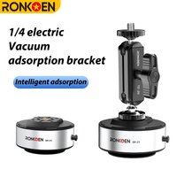 Ronkoen SR-23 Electric Suction Cup Base with 1/4' Screw for Car Glass Desks Universal Suction Base for Smartphones And Action Ca